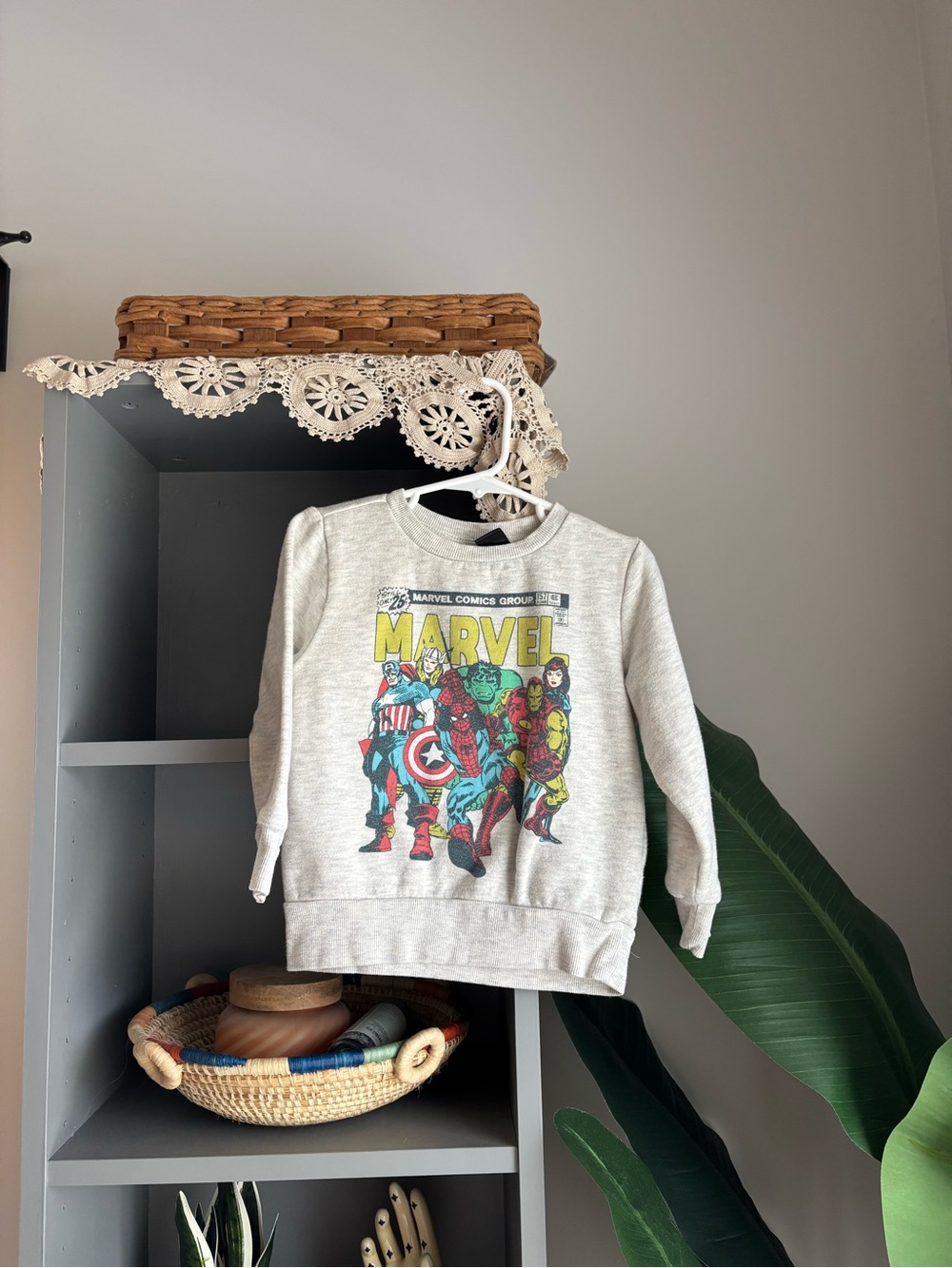 marvel comics superhero graphic sweatshirt